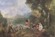The Embarkation for Cythera (mk05) Jean-Antoine Watteau